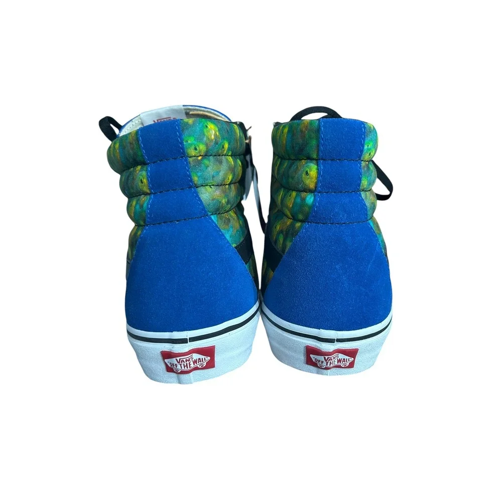Vans x National Geographic Sk8-Hi Reissue‎ Blue Black Fish Print Mens 12 Sneaker